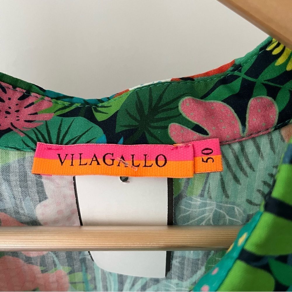 Vilagallo Collar Sleeveless Print Sheath Mini Dress Sz 18 (50) NWT - Picture 6 of 10